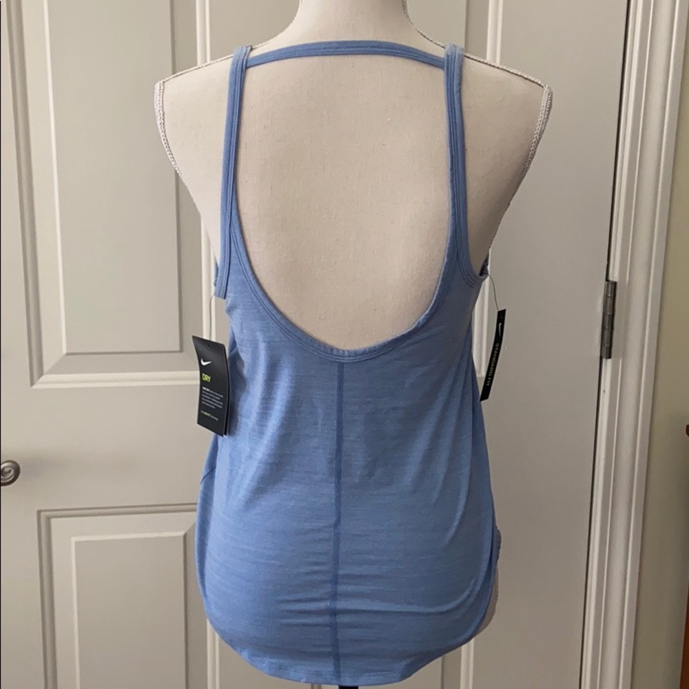 Heathered Blue Nike Yoga Dri-Fit Tank (NWT)